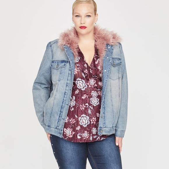 fur lined trucker jacket